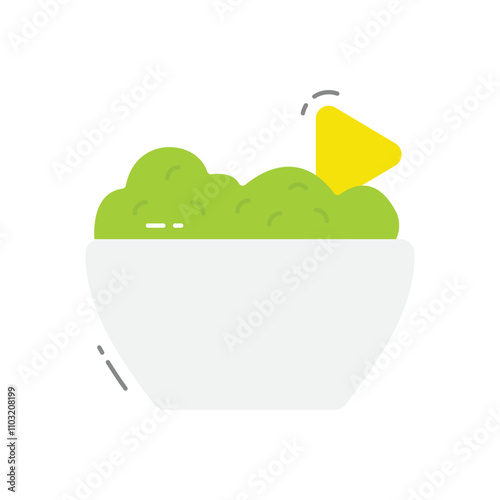 Guacamole vector icon