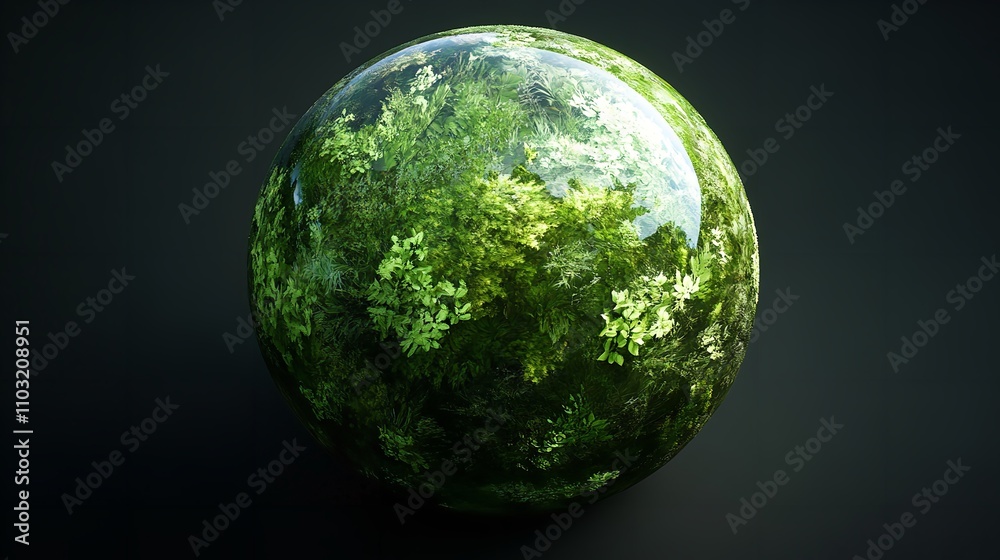 Green planet Save Earth green concept on transparent background Green planet Save Earth green concept on transparent background