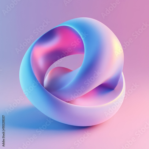 Gradient Organic Abstract Shape 