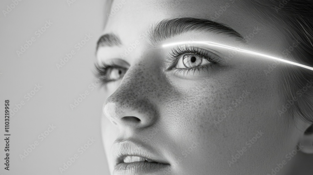 Futuristic Visions: Digital Art Portrait Futuristic Visions: Digital Art Portrait