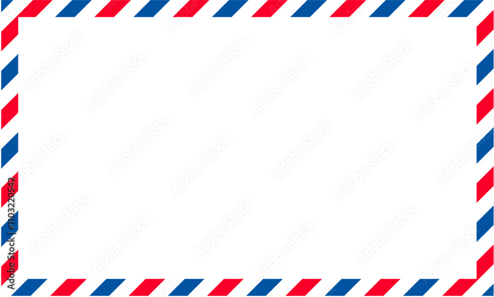 air mail frame post card air mail frame post card