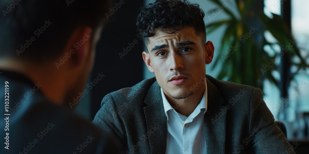 Intense Conversation between Businessmen Intense Conversation between Businessmen