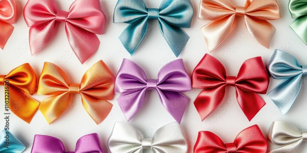 Colorful Hair Bows - Set of 8 Colorful Hair Bows - Set of 8