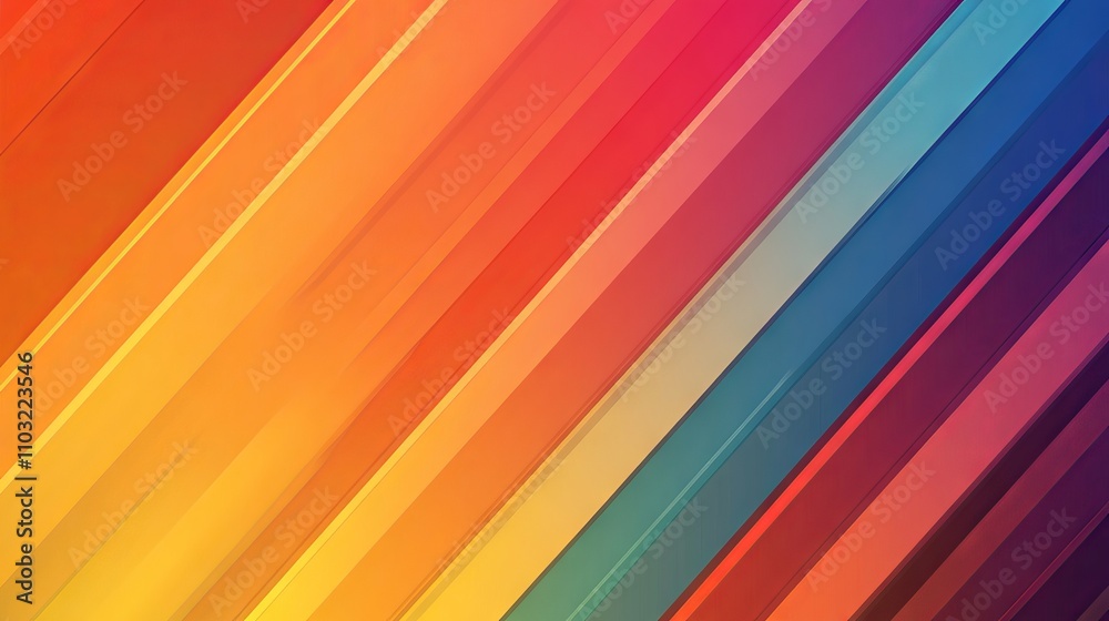 Abstract diagonal stripes in vibrant rainbow gradient colors representing lgbtq+ pride, perfect for modern design and pride month celebrations Abstract diagonal stripes in vibrant rainbow gradient colors representing lgbtq+ pride, perfect for modern design and pride month celebrations