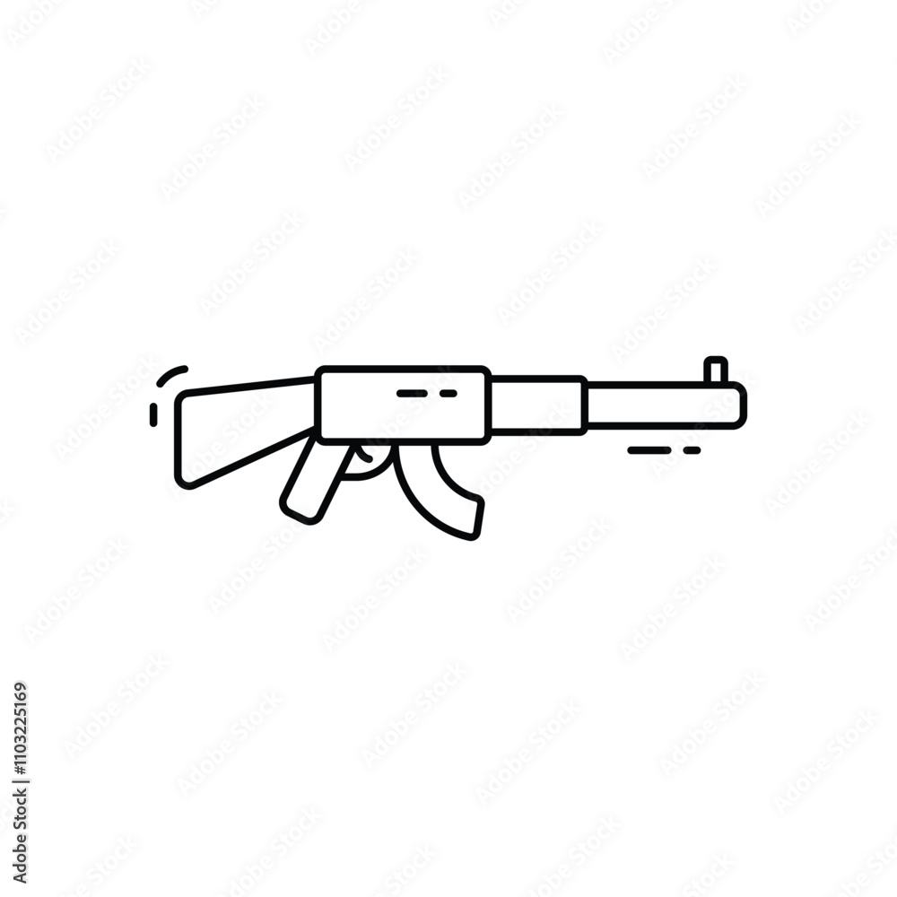 Rifle vector icon Rifle vector icon
