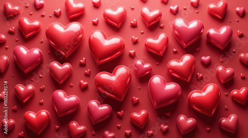 Romantic Heart Patterns and Background for Valentine’s Day, Love, and Wedding Designs