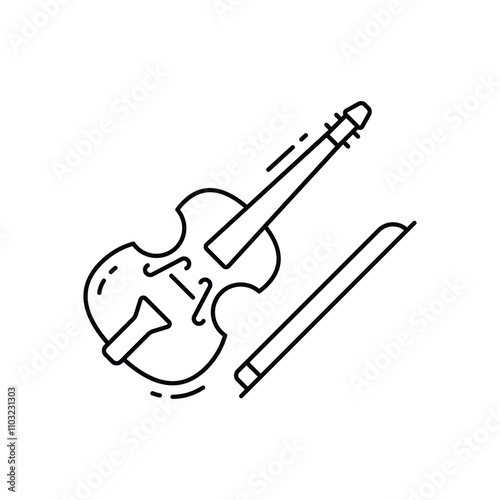 Violin vector icon