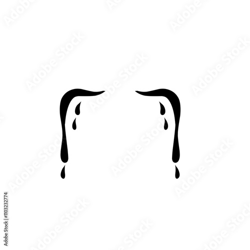 cartoon tear icon