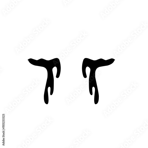 cartoon tear icon