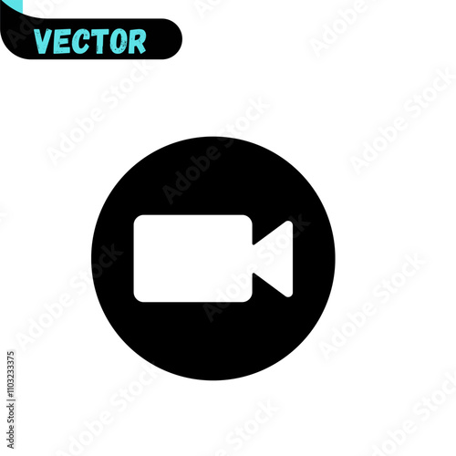 video call icon in vector