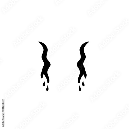 cartoon tear icon