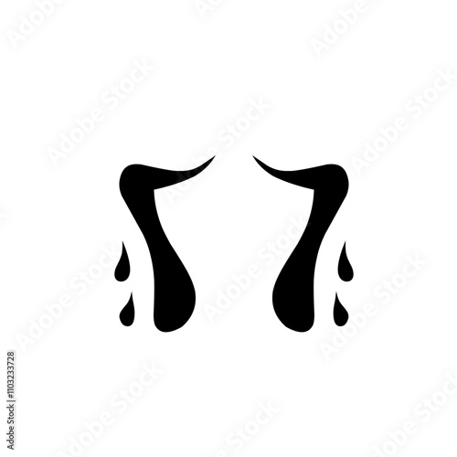cartoon tear icon