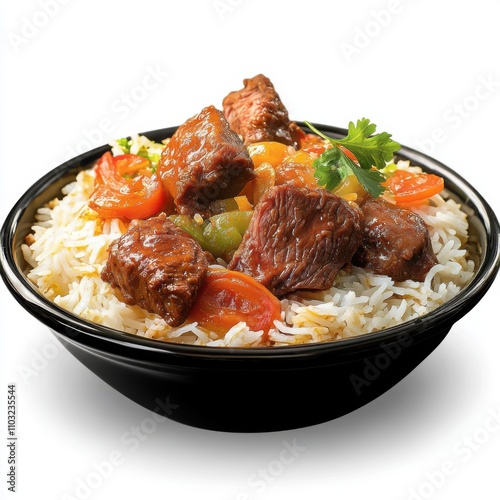 Bowl of Beef Meat for Authentic Desi Cuisine Stock Images