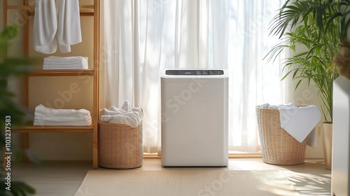 Laundry room top load washing machine, technology, Ai