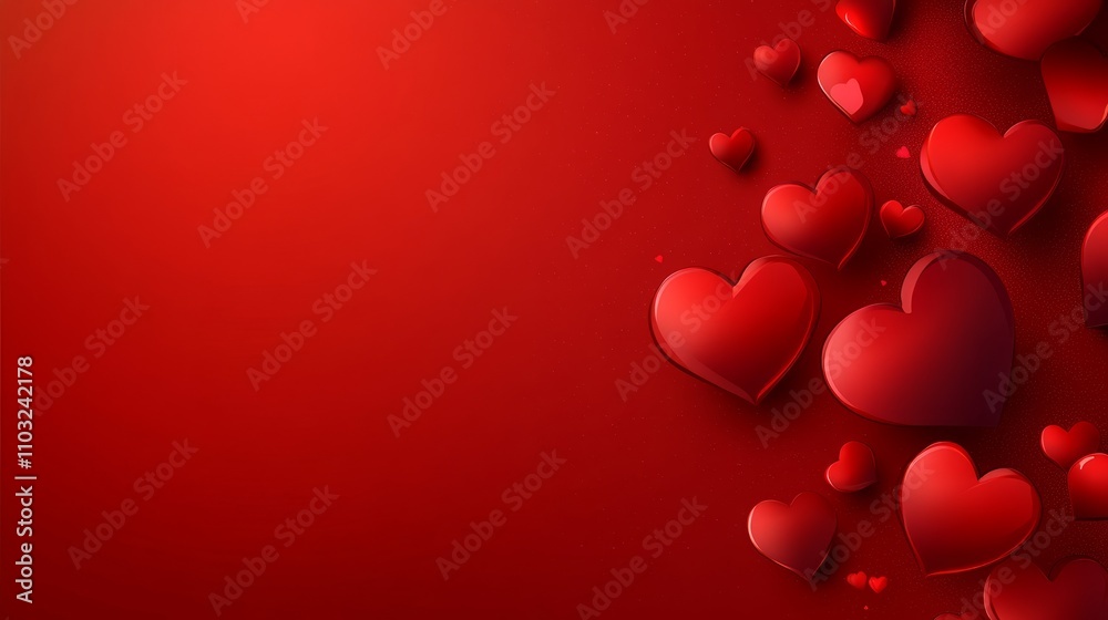 Heart-Shaped Love Background Design Heart-Shaped Love Background Design