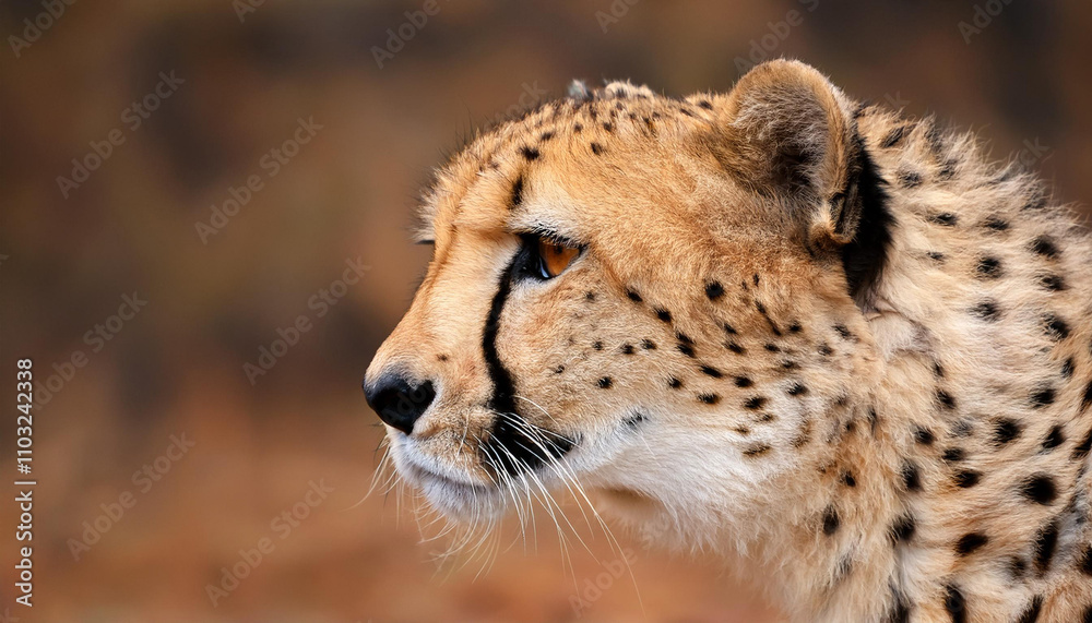 Close-Up of a Cheetah, Emphasizing Its Speed and Elegance in the Wild Close-Up of a Cheetah, Emphasizing Its Speed and Elegance in the Wild
