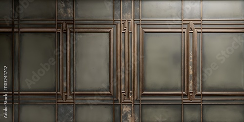 Elegant Metal Wall Panels with Geometric Design for Modern Interior