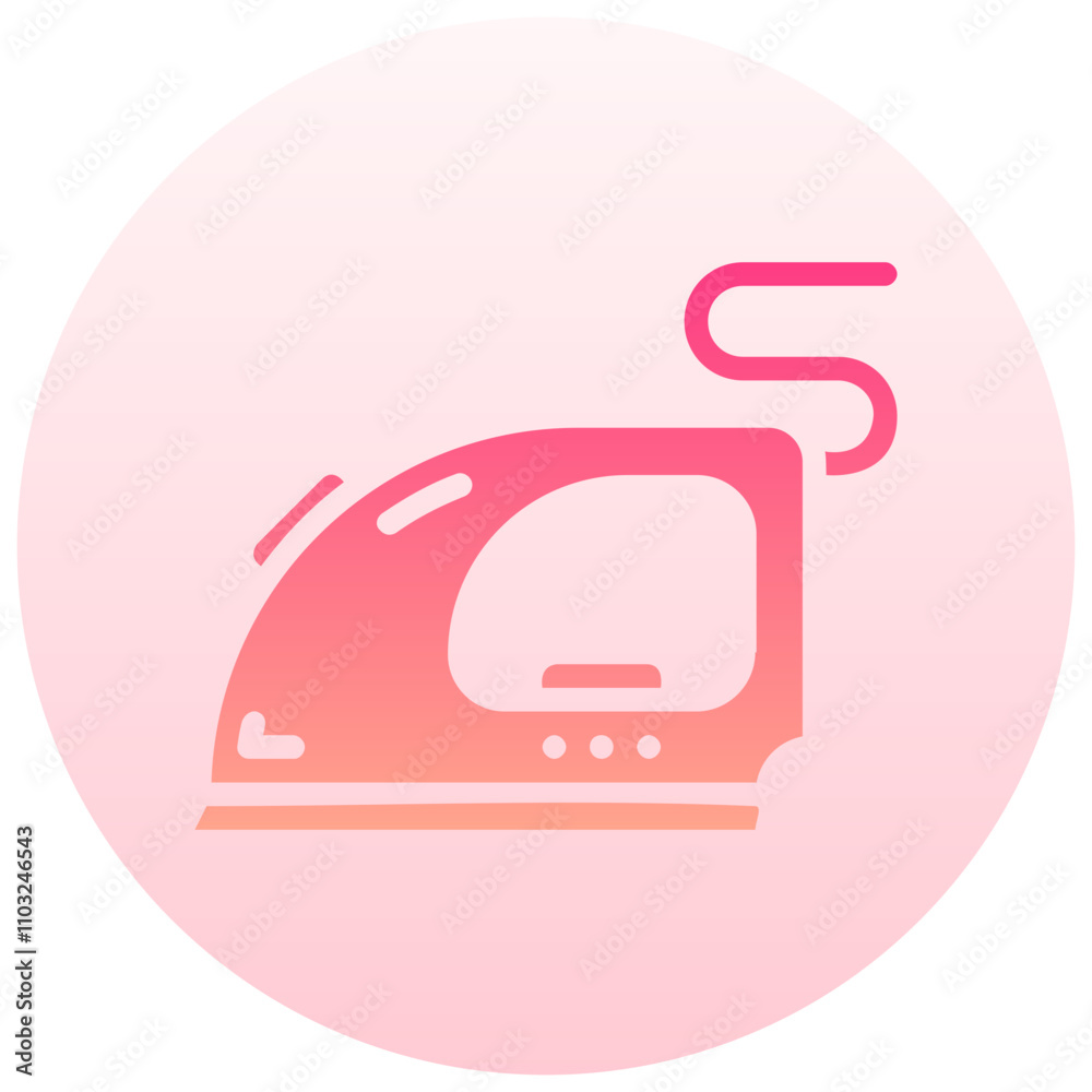 iron round gradient vector icon iron round gradient vector icon