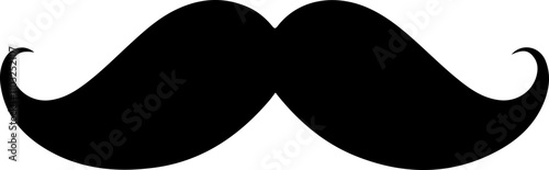 Black mustache vector icon