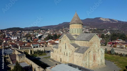 Svetitskhoveli Cathedral in the historic town of Mtskheta, Georgia