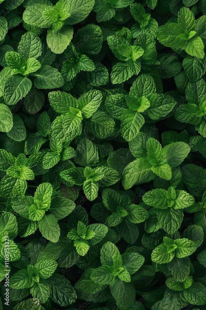 Many mint leaves texture background, fragrant spices pattern, Mentha piperita mockup, peppermint banner Many mint leaves texture background, fragrant spices pattern, Mentha piperita mockup, peppermint banner