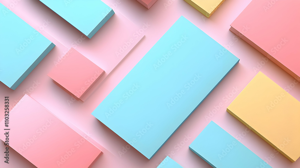 Pastel Rectangular Shapes Abstract Background Pastel Rectangular Shapes Abstract Background