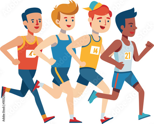 group people dressed in sports clothes to exercise vector illustration design 