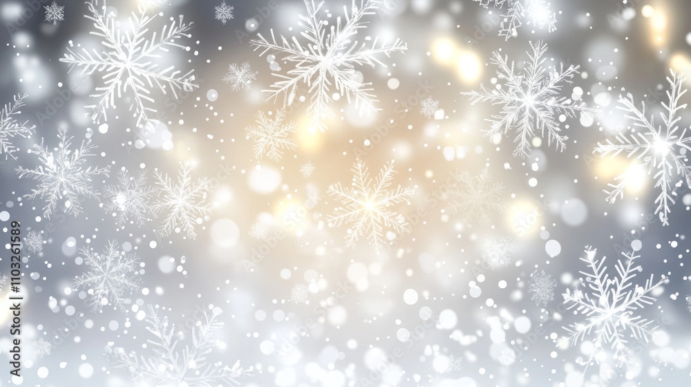 Winter Snowflakes Background Design Winter Snowflakes Background Design