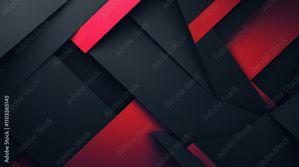 Red Black Geometric Futuristic Background Red Black Geometric Futuristic Background