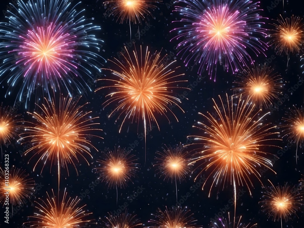 Abstract firework background with free space for text Abstract firework background with free space for text