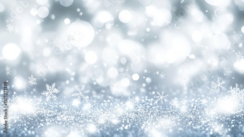 Winter Silver Sparkle Background