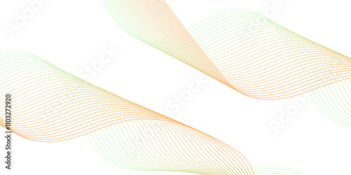 Abstract technology wave lines, frequency sound, data science, business wave line background. Abstract wavy element for design on transparent background isolated
