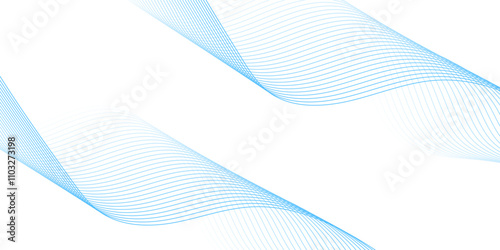Abstract technology wave lines, frequency sound, data science, business wave line background. Abstract wavy element for design on transparent background isolated
