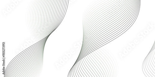 Abstract technology wave lines, frequency sound, data science, business wave line background. Abstract wavy element for design on transparent background isolated
