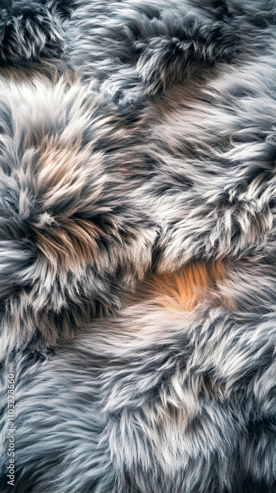 Abstract Gray Fur Texture Background Image Abstract Gray Fur Texture Background Image