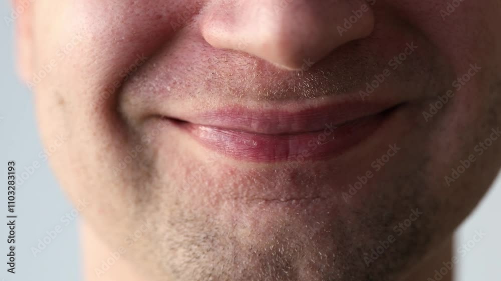 Close-up portrait of man's emotions Close-up portrait of man's emotions