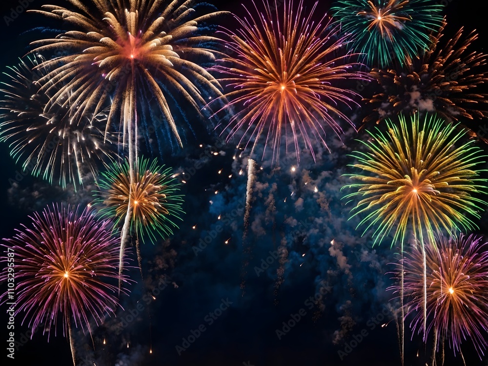 beautiful fireworks background. elegant background beautiful fireworks background. elegant background