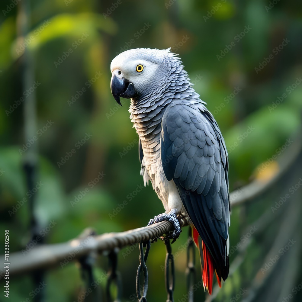 Mandai Bridge, a haven for Congo Grey parrots.
