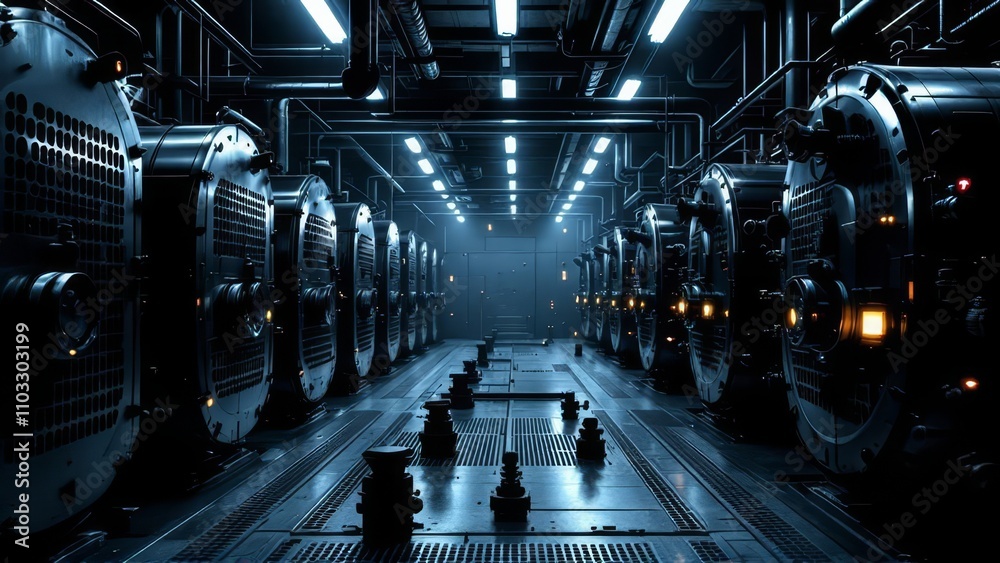 Fototapeta premium Modern heating equipment, industrial design.