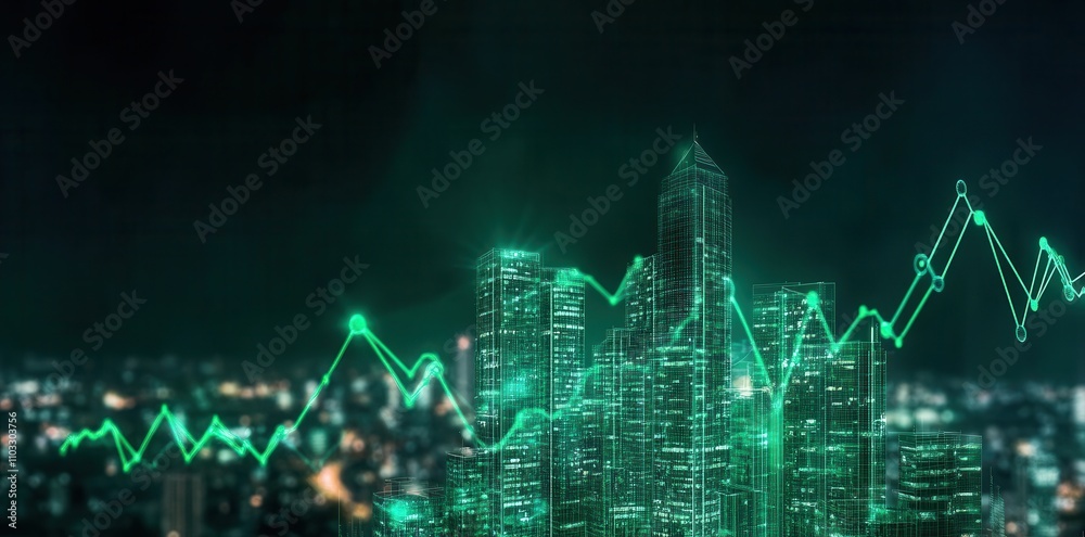 Abstract green finance slide design for building presentations and financial reports. Abstract green finance slide design for building presentations and financial reports.