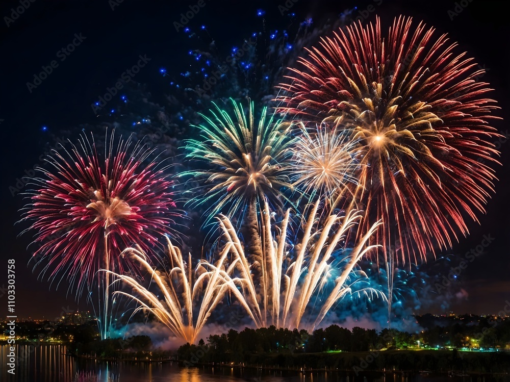beautiful fireworks background. elegant background beautiful fireworks background. elegant background