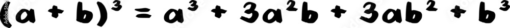 Algebraic Equation, The Cube of Sum of Two Terms Algebraic Equation, The Cube of Sum of Two Terms