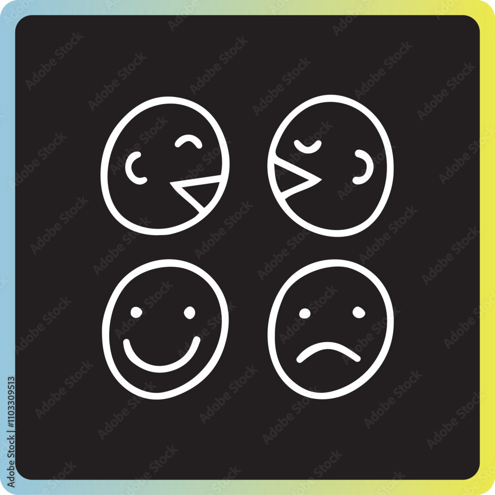 Fototapeta premium Free Vector Icons: Unique, cute, icons for creating Web Application and UI Graphic Designs