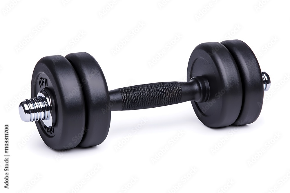 Gym dumbbell, isolated on white background Gym dumbbell, isolated on white background