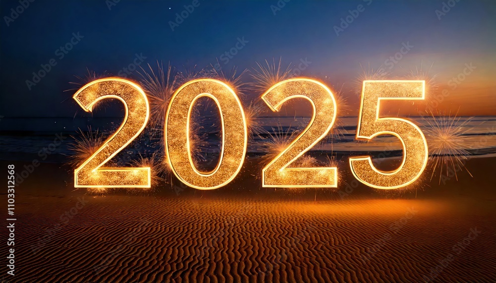 Trendy 2025 Happy New Year Vector Design for Festive and Creative Celebrations Trendy 2025 Happy New Year Vector Design for Festive and Creative Celebrations