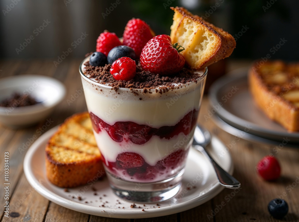 Black Forest Panna Cotta Parfait