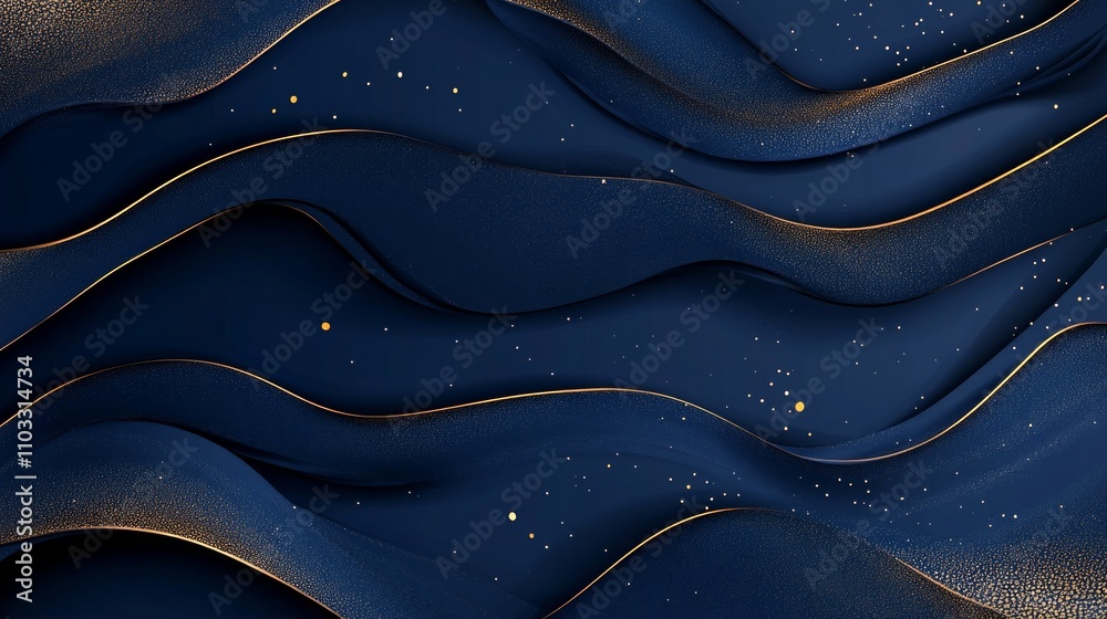 Dark Blue and Gold Abstract Background Design Dark Blue and Gold Abstract Background Design