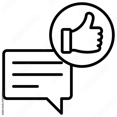 Feedback Outline Icon