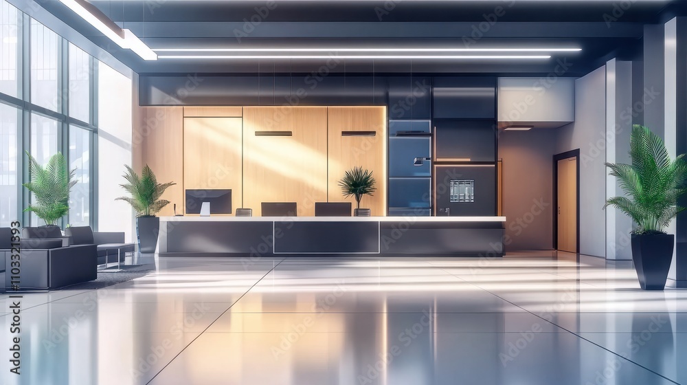 modern open space office interior with furniture modern open space office interior with furniture