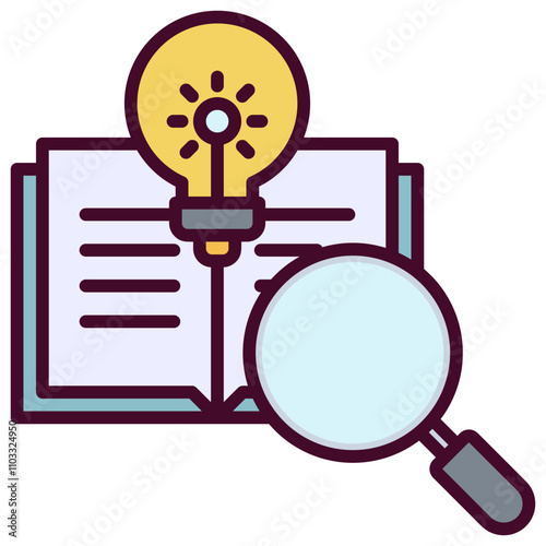 Research Outline Color Icon